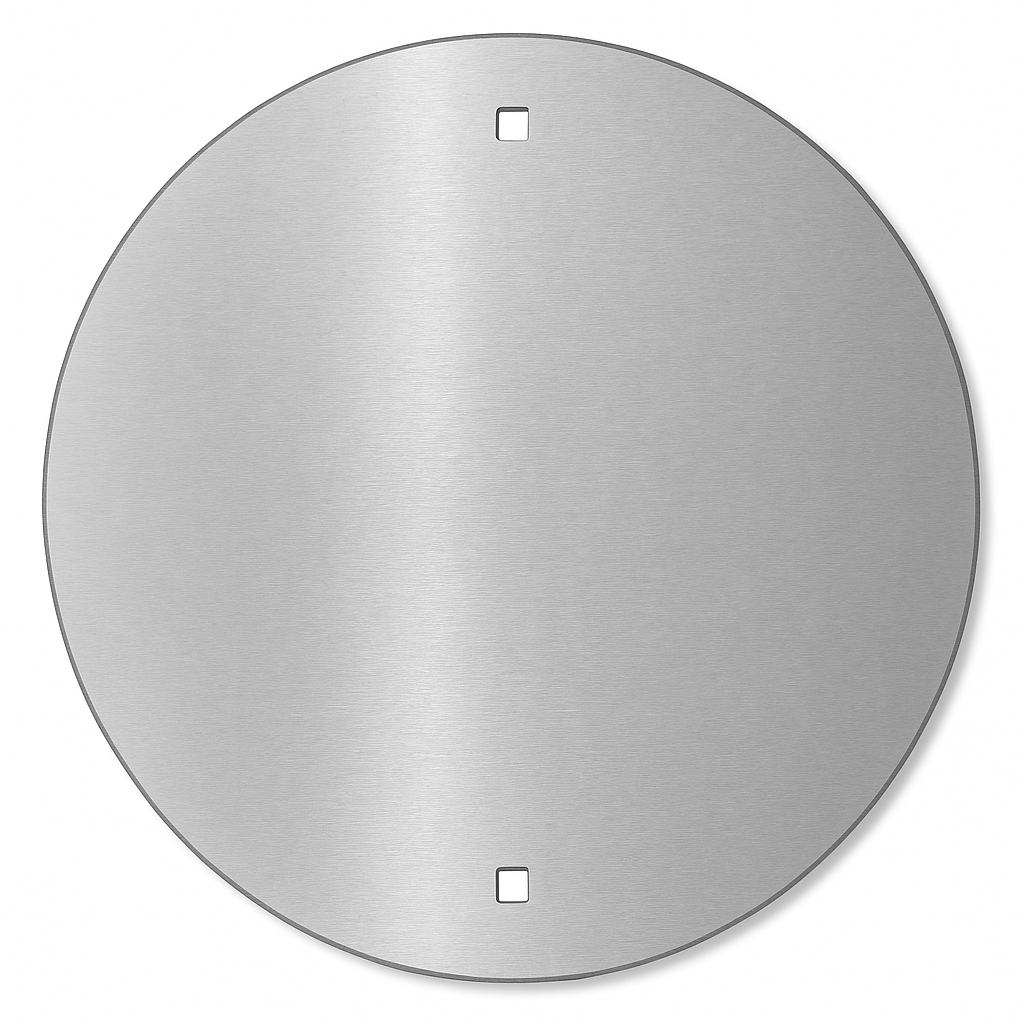 Round Aluminium Road Sign Blank – 1.6 mm, Pre-Drilled