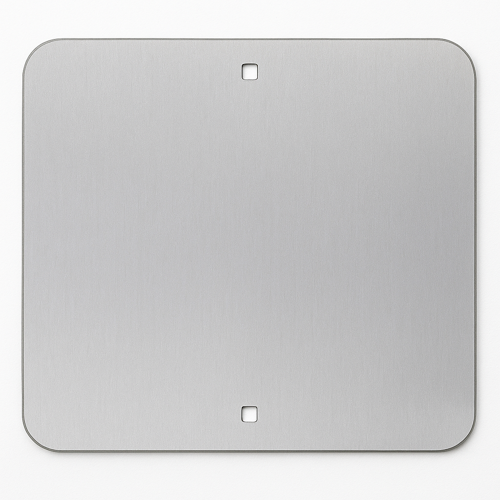 Square Aluminium Road Sign Blank – 1.6 mm, Radius Corners