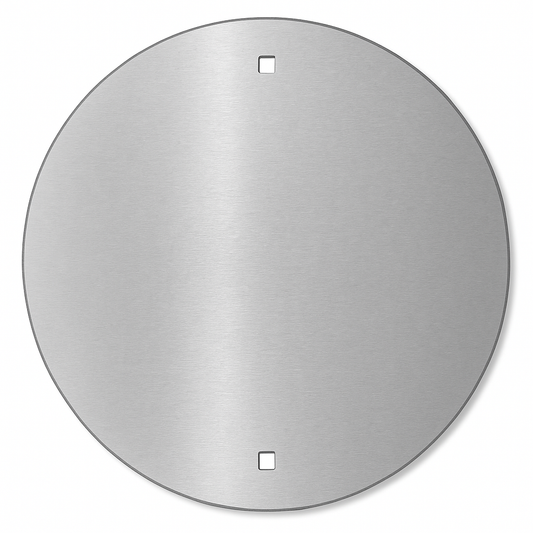Round Aluminium Road Sign Blank – 1.6 mm, Pre-Drilled