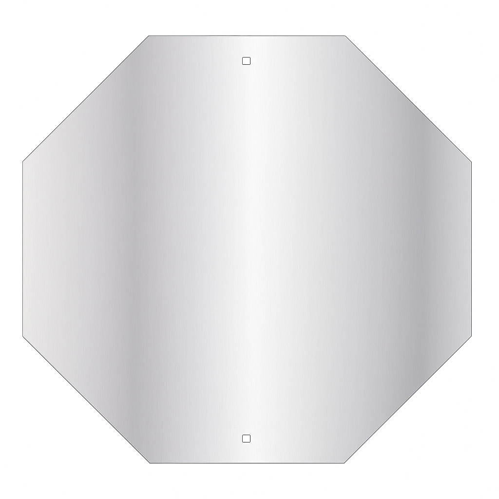 Octagonal Aluminium Road Sign Blank – 1.6 mm, Radius Corners – Design ...