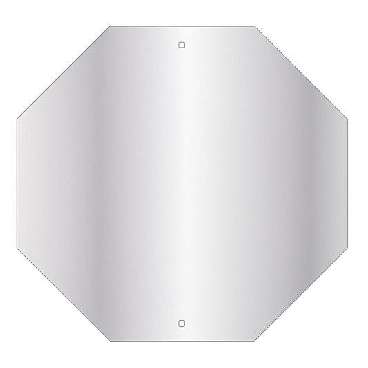 Octagonal Aluminium Road Sign Blank – 1.6 mm, Radius Corners