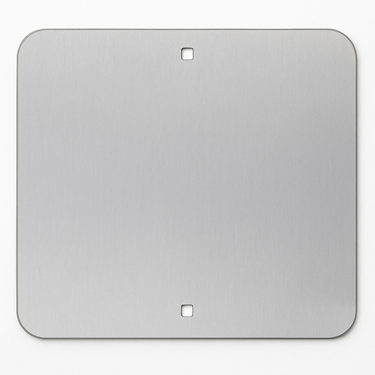 Square Aluminium Road Sign Blank – 1.6 mm, Radius Corners