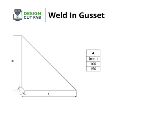 Mild Steel Weld In Gusset
